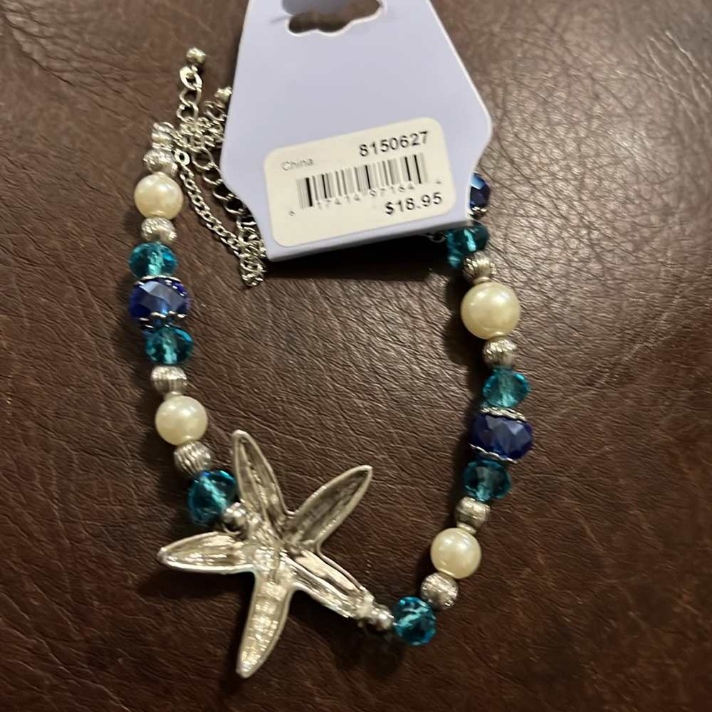 3/$18 - 14” Periwinkle By Barlow Starfish Necklace - New - Lot 495 - Picture 4 of 7